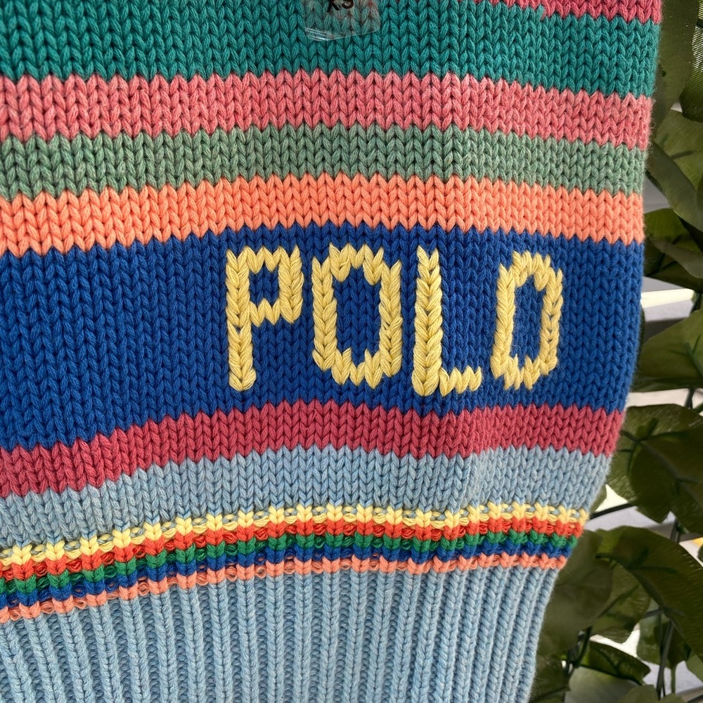 •NWT• Polo Ralph Lauren Colorblock Sweater Knit - Picture 5 of 5